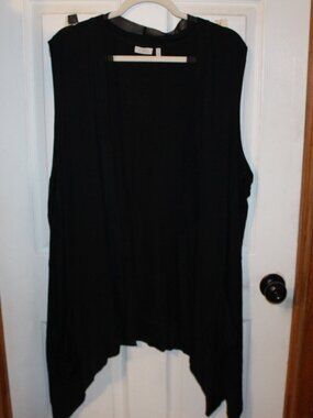 NWOT LOGO Lori Goldstein flowy, light weight vest 3x Cute!